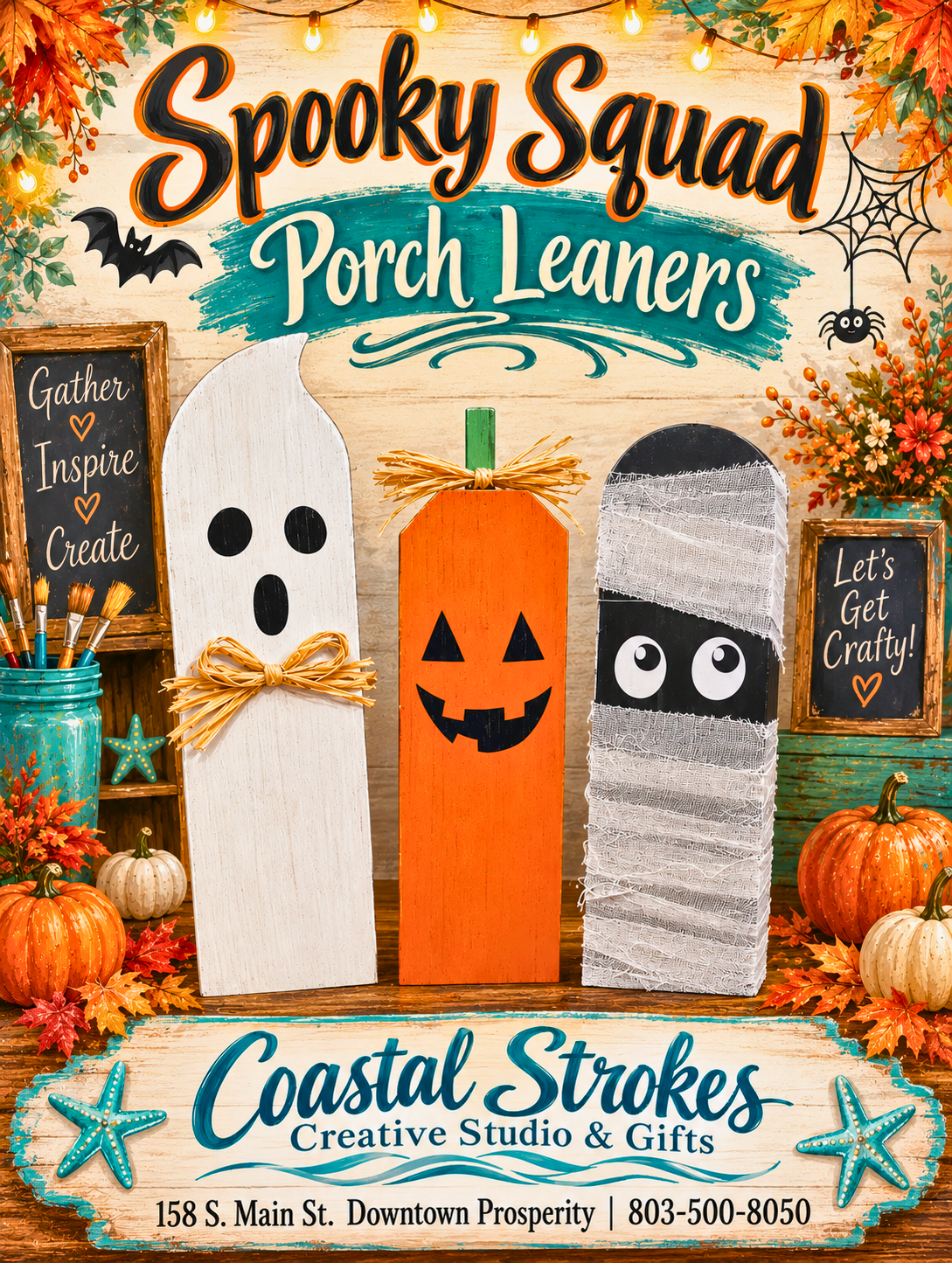 Spooky Squad Porch Leaners ~ 10/1/26 ~ 6:30-9:30