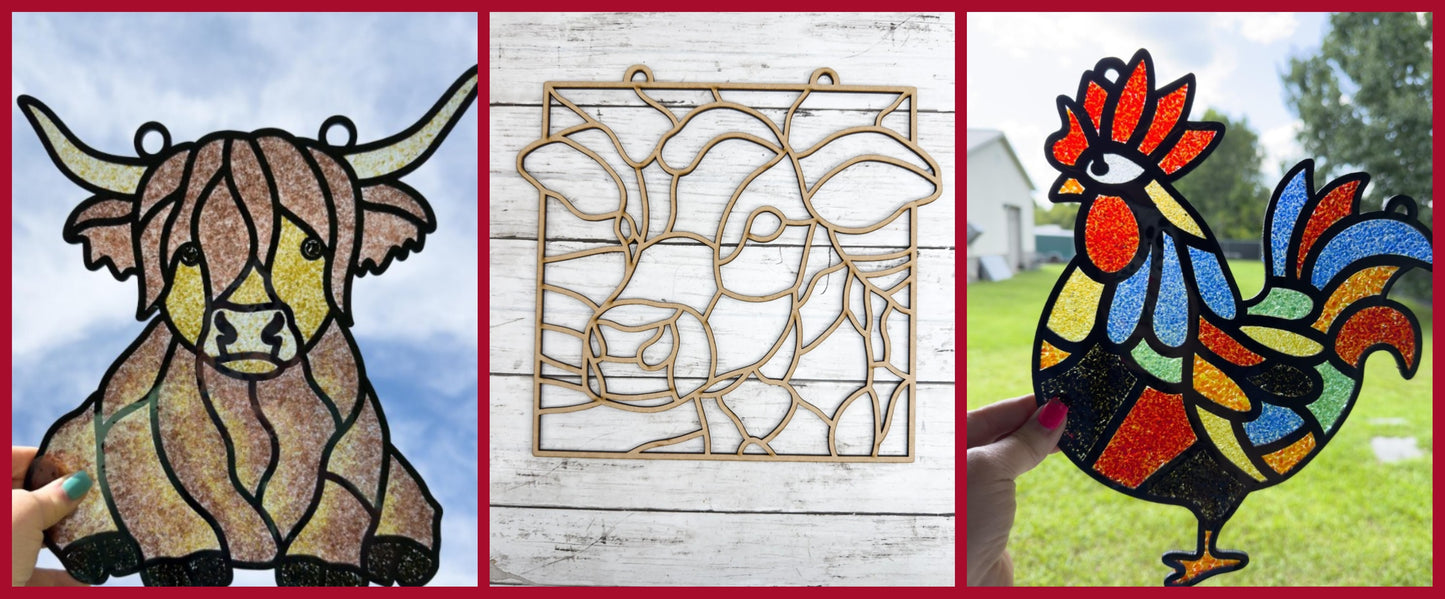 Animal Faux Stained Glass Suncatcher ~ 4/18/26 ~ 2:00-5:00