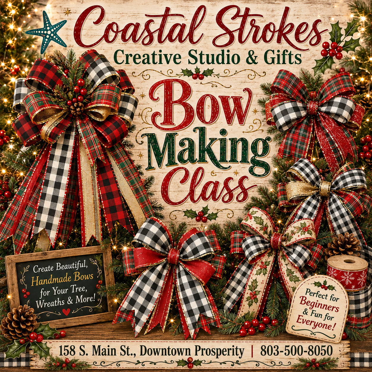 SPECIALTY ~ Bow Making ~ 11/20/26 ~ 6:30-9:00
