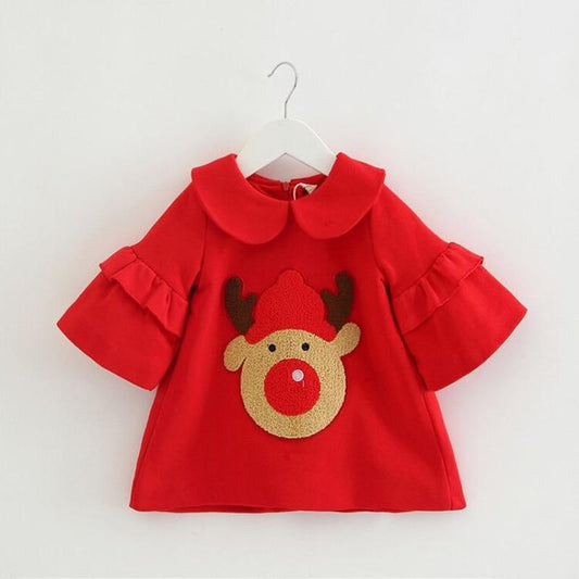 Christmas Baby Girl Clothes Cotton Party Dresses For Girls Newborn Kids Warm Toddler Unique Design