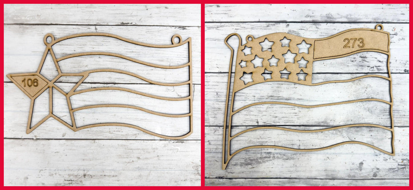 Kids Patriotic Faux Stained Glass Suncatcher ~ 5/16/26 ~ 10:00-12:00