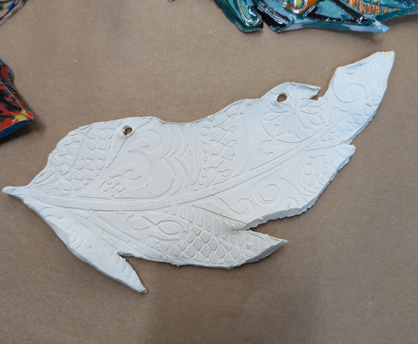 Ceramic Feather Glazing Class ~ 2/19/26 ~ 6:30-9:30