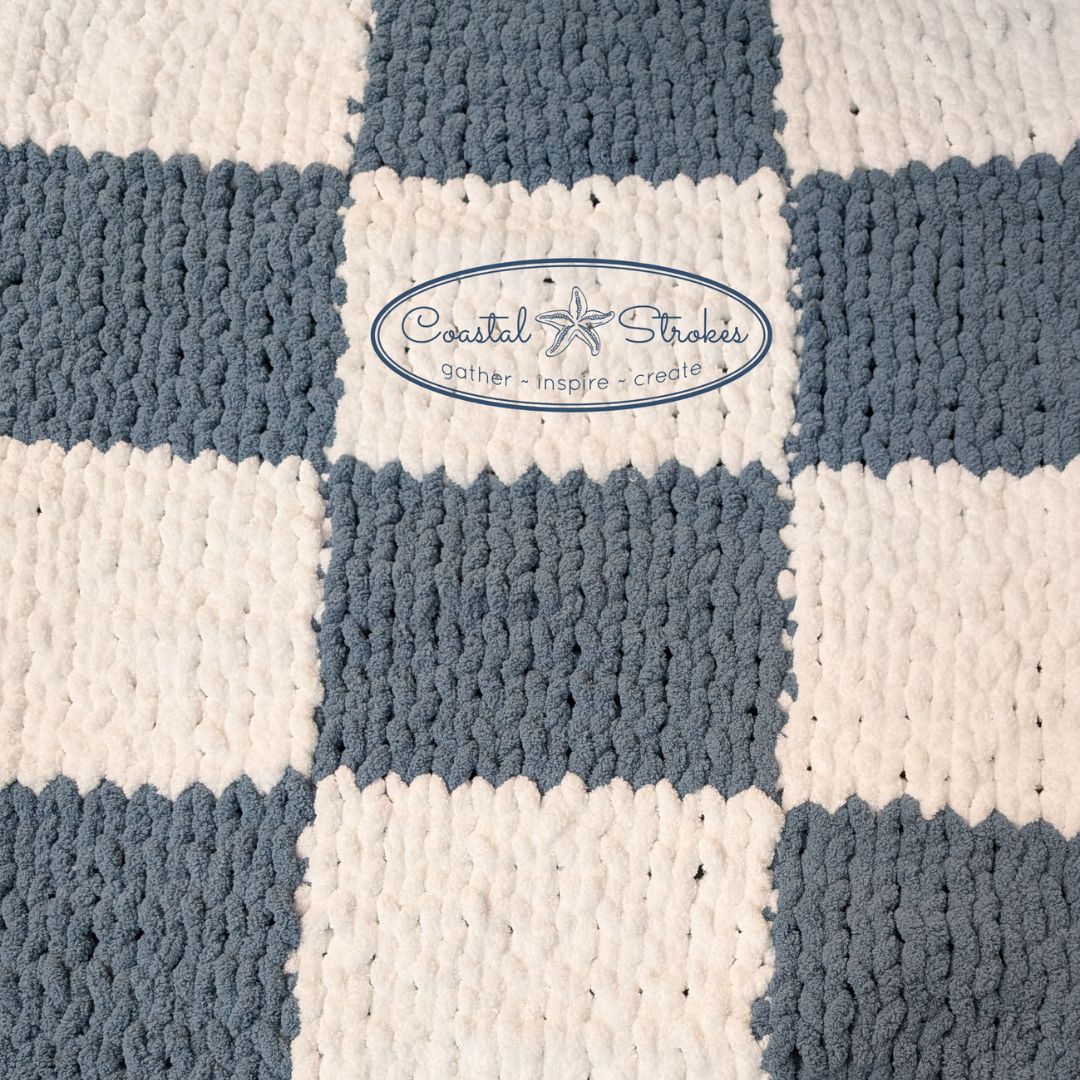 SPECIALTY ~ ADVANCED~ Checkerboard Chunky Knit Blanket ~ 12/19/26 ~ 9:30-3:00