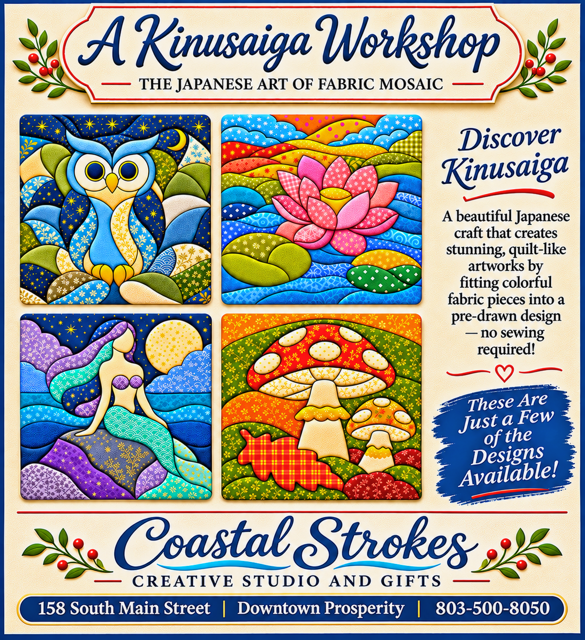 SPECIALTY ~ Kinusaiga Workshop ~ 1/23/27 ~ 10:00-1:00