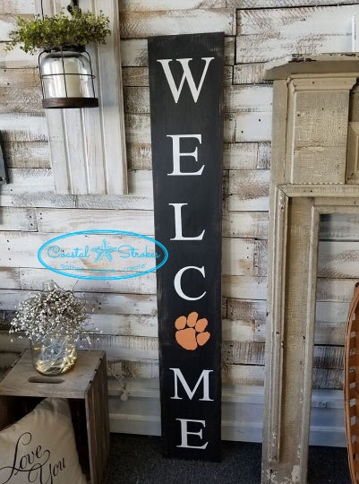 Wood Welcome Sign