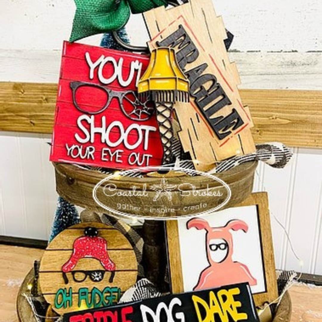 A Christmas Story tier tray ~ PRE ORDER