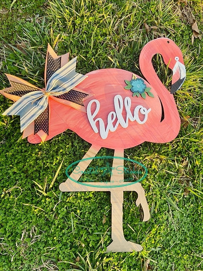 "Fancy" The Flamingo Door Hanger Kit ~ PRE ORDER