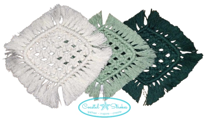 Beginner Macrame ~ Coaster Class ~ 2/27/25 ~ 6:30-9:30