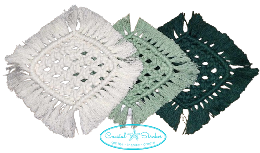 Beginner Macrame ~ Coaster Class ~ 2/27/25 ~ 6:30-9:30