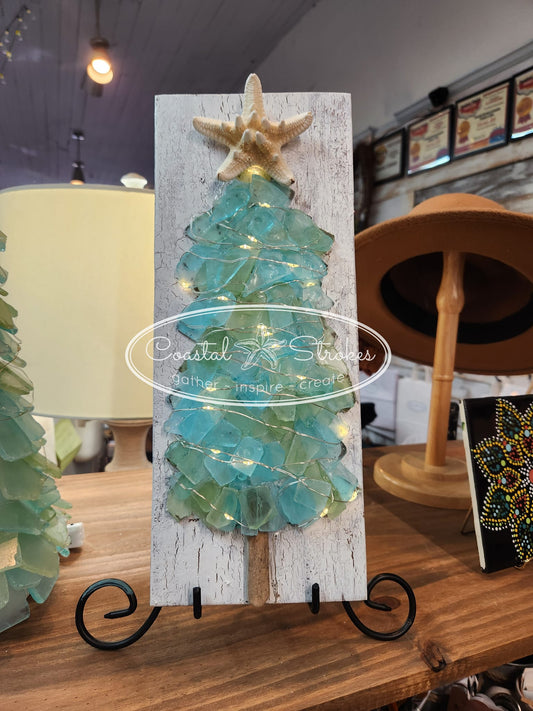 Lighted Sea Glass Tree on Plank ~ 8/15/26 ~ 6:30-9:30