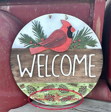 Welcome Cardinal Door Hanger ~ 11/6/25 ~ 6:30-9:30