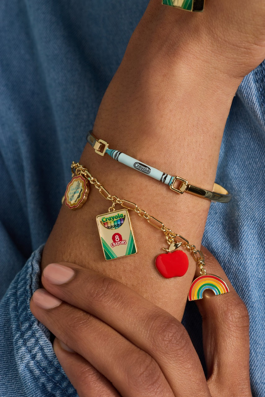 Alex & Ani Crayola 'Teaching Is A Work Of Heart' Toggle Bracelet