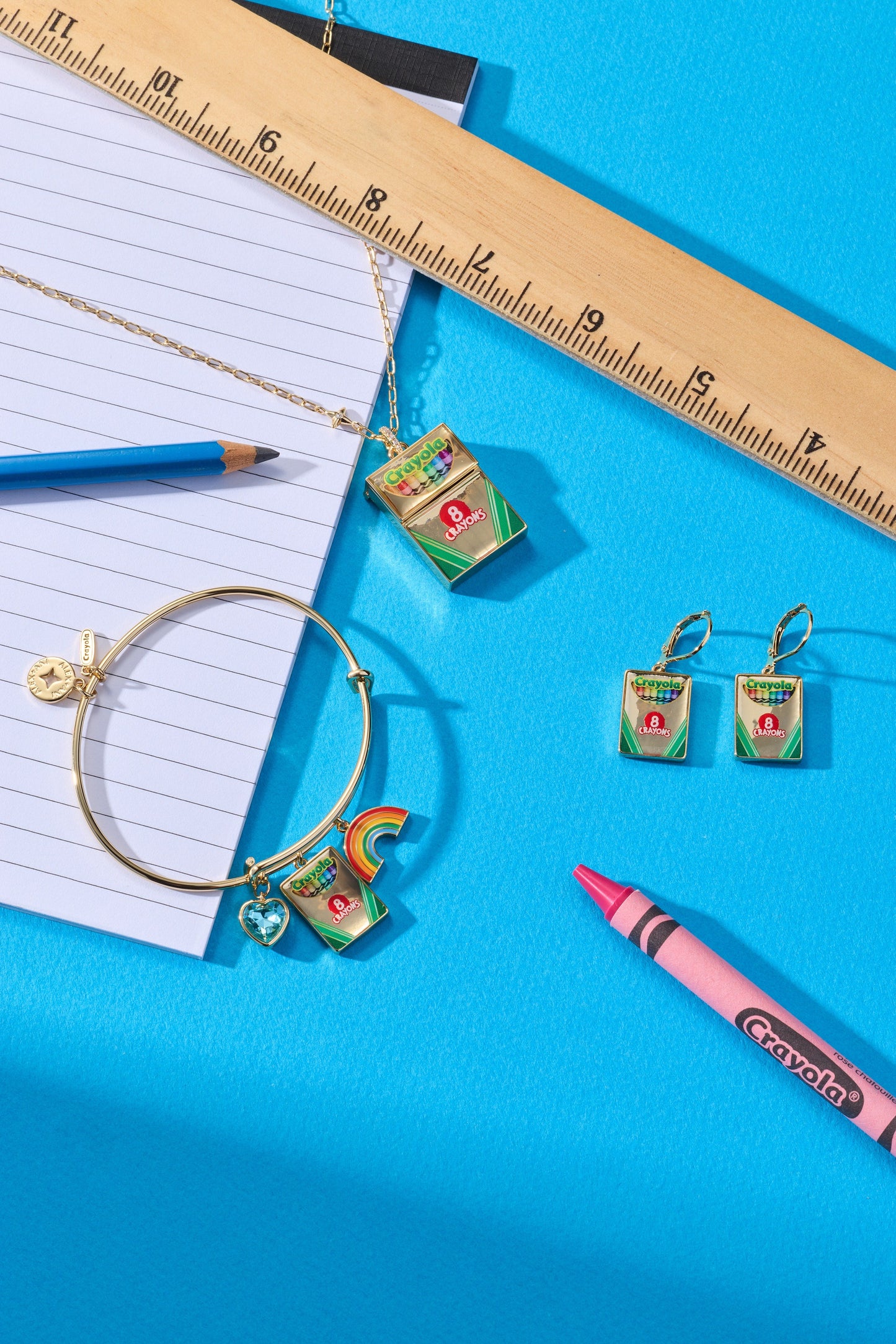 Alex & Ani Crayola 'To Teach Is To Color A Life Forever' Crayon Box Locket