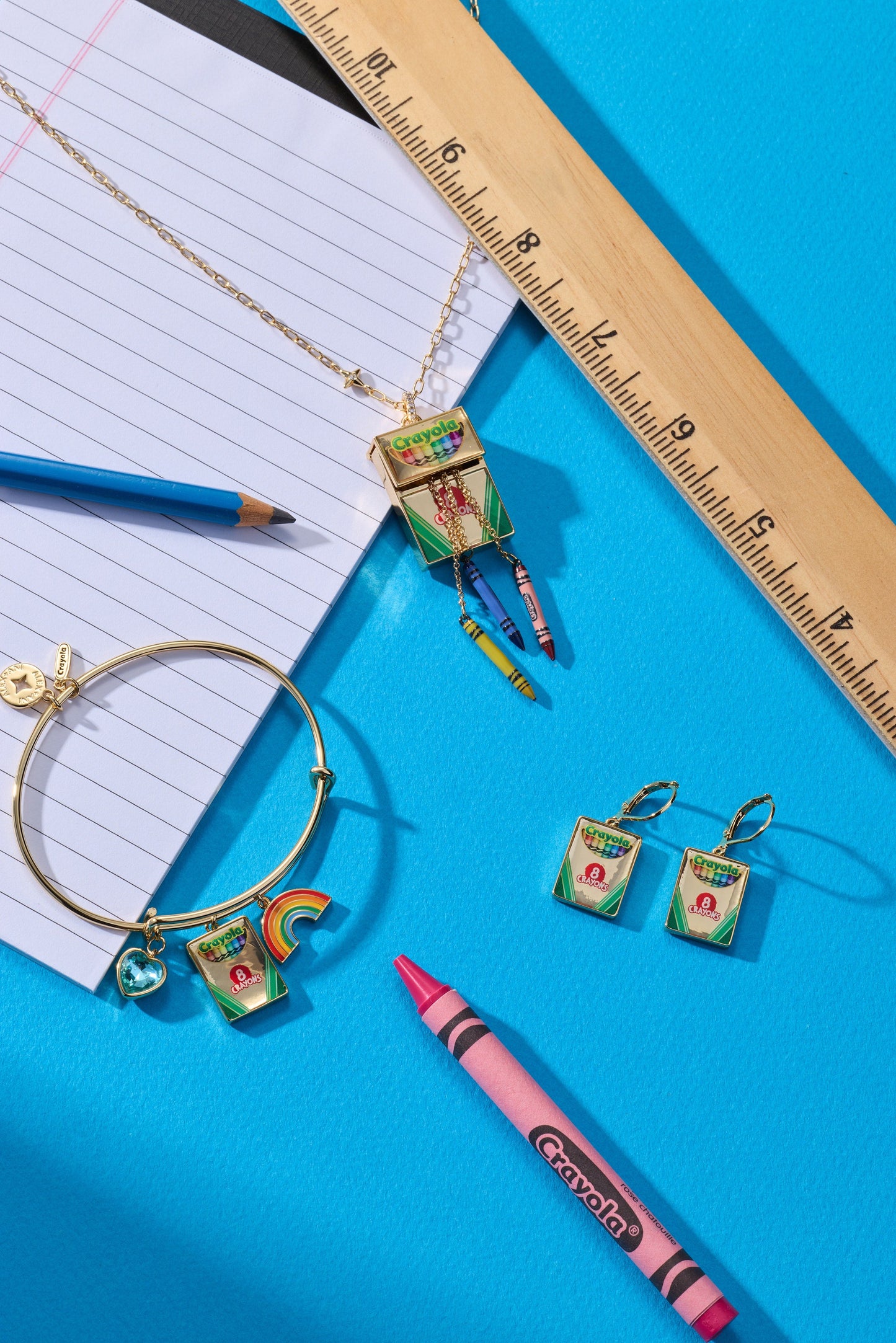 Alex & Ani Crayola 'To Teach Is To Color A Life Forever' Crayon Box Locket