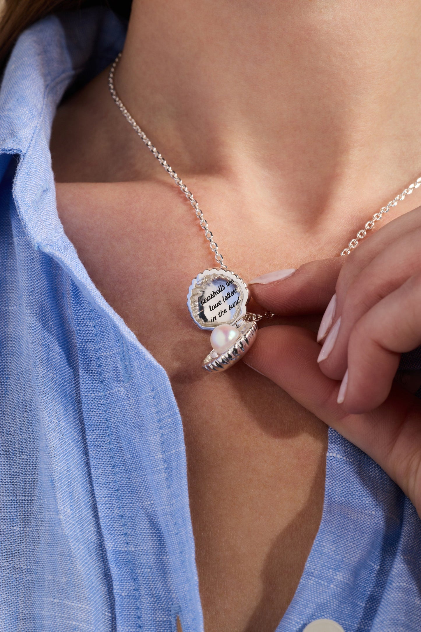 Alex & Ani Salt + Sea 'Seashells Are Love Letters In The Sand' Seashell Locket Pendant