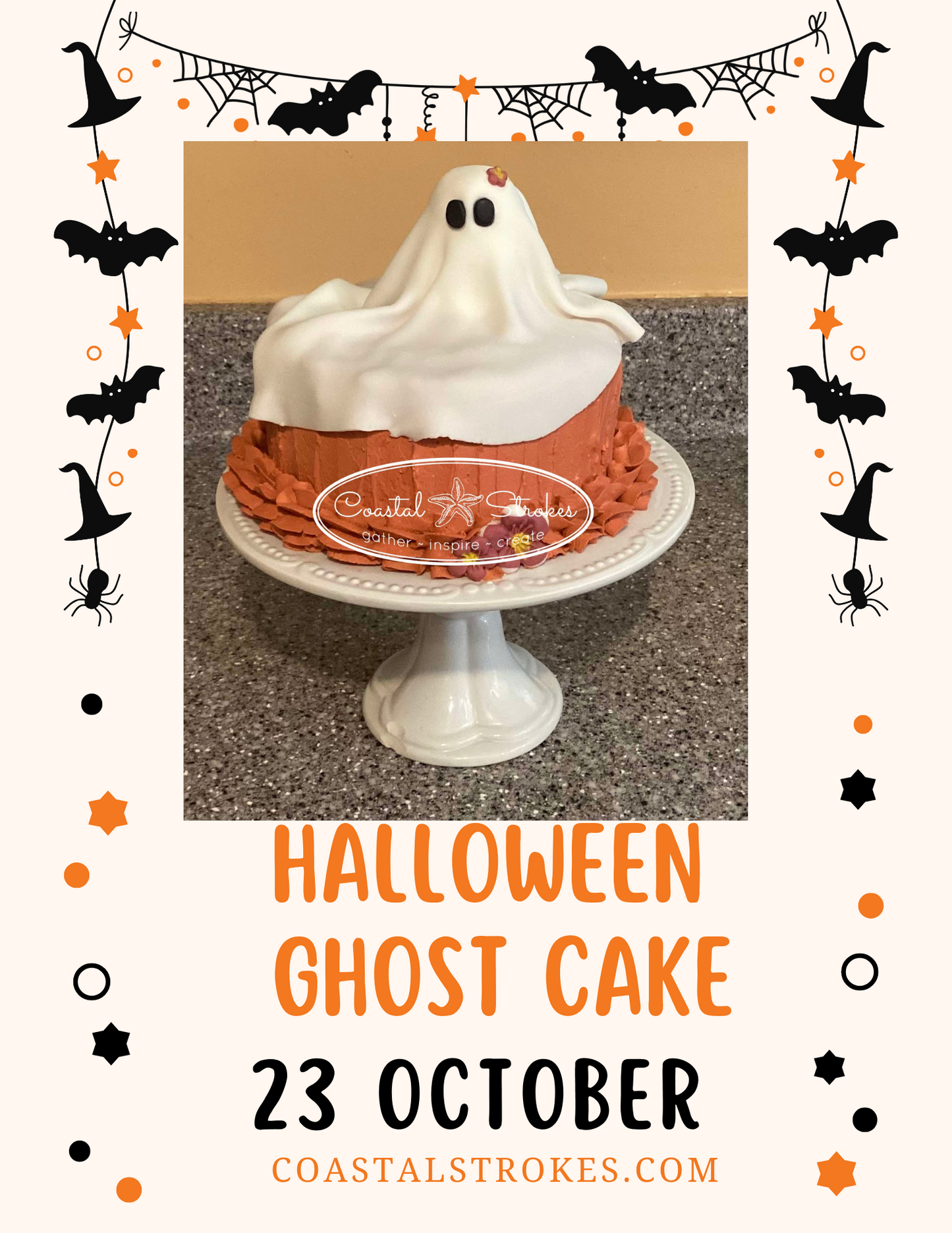 Halloween Ghost Cake ~ 10/23/25 ~ 6:30-9:30