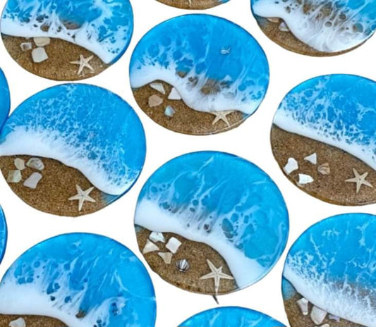 Ocean Wave Resin Coasters ~ 6/22/24 ~ 6:30-9:00