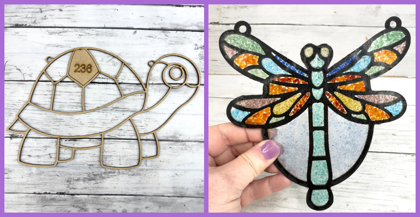 Kids Animal Faux Stained Glass Suncatcher ~ 4/18/26 ~ 10:00-12:00