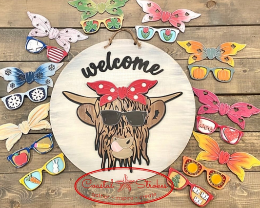 "Betsy" The Highland Cow Door Hanger Kit ~ PRE ORDER