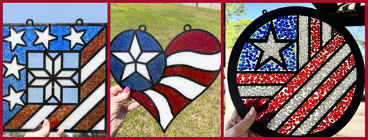 Patriotic Faux Stained Glass Suncatcher ~ 5/16/26 ~ 2:00-5:00
