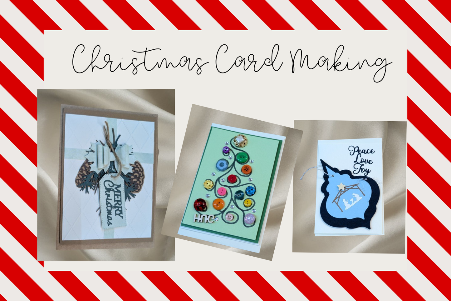 Christmas Card Making Class ~ 11/19/25 ~ 6:30-9:00