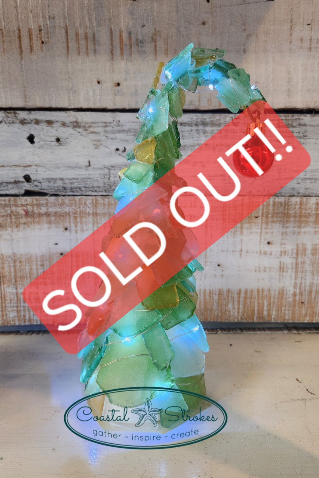 Lighted Grinchie Sea Glass Tree ~ 11/16/24 ~ 3:00-5:00