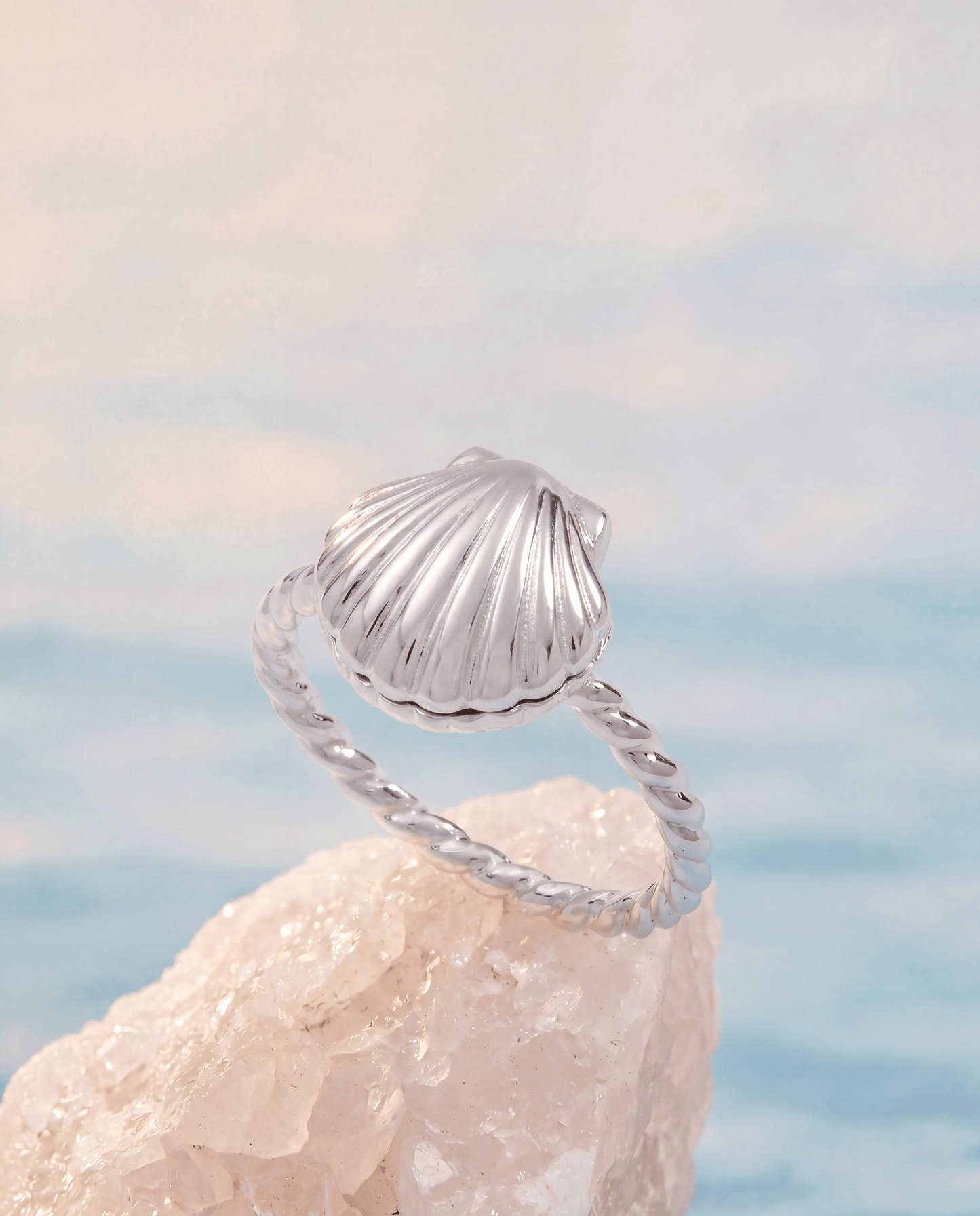 Alex & Ani Salt + Sea 'Seashells Are Love Letters In The Sand' Locket Ring