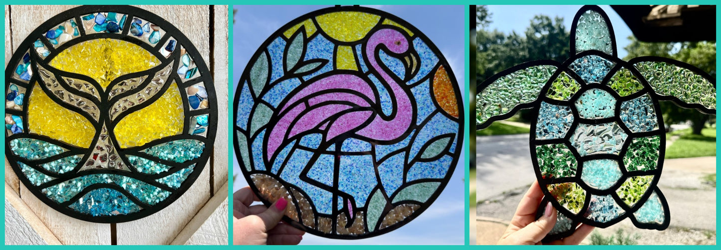 Summertime Faux Stained Glass Suncatcher ~ 6/13/26 ~  2:00-5:00