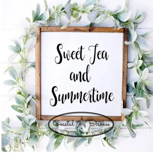 Sweet Tea and Summertime Framed