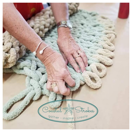 Chunky Knit Blanket Workshop ~ 3/22/25 ~ 10:00-1:30 ~ $35.00