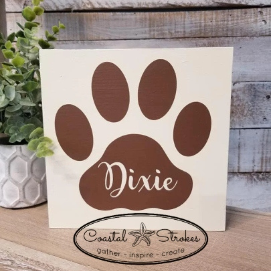 Dog or Cat Paw Print Sign