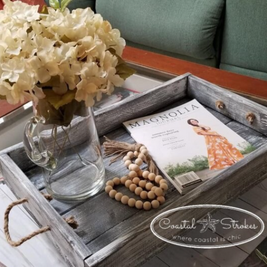 Wood Table Tray Farmhouse