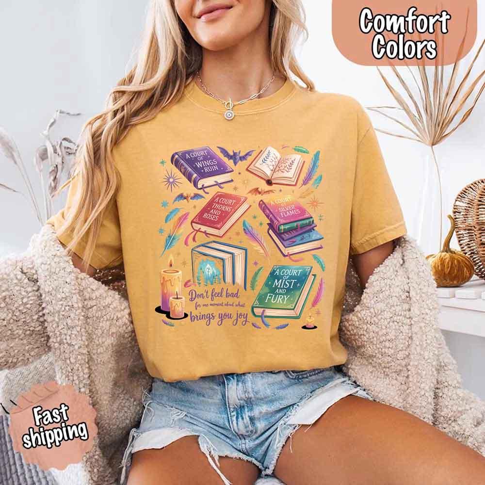 Velaris Book Lover Tee – Comfort Colors Bat Boys SJM Gift