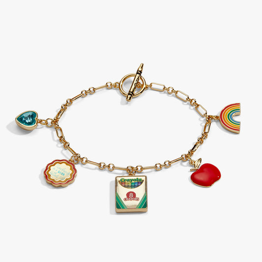 Alex & Ani Crayola 'Teaching Is A Work Of Heart' Toggle Bracelet
