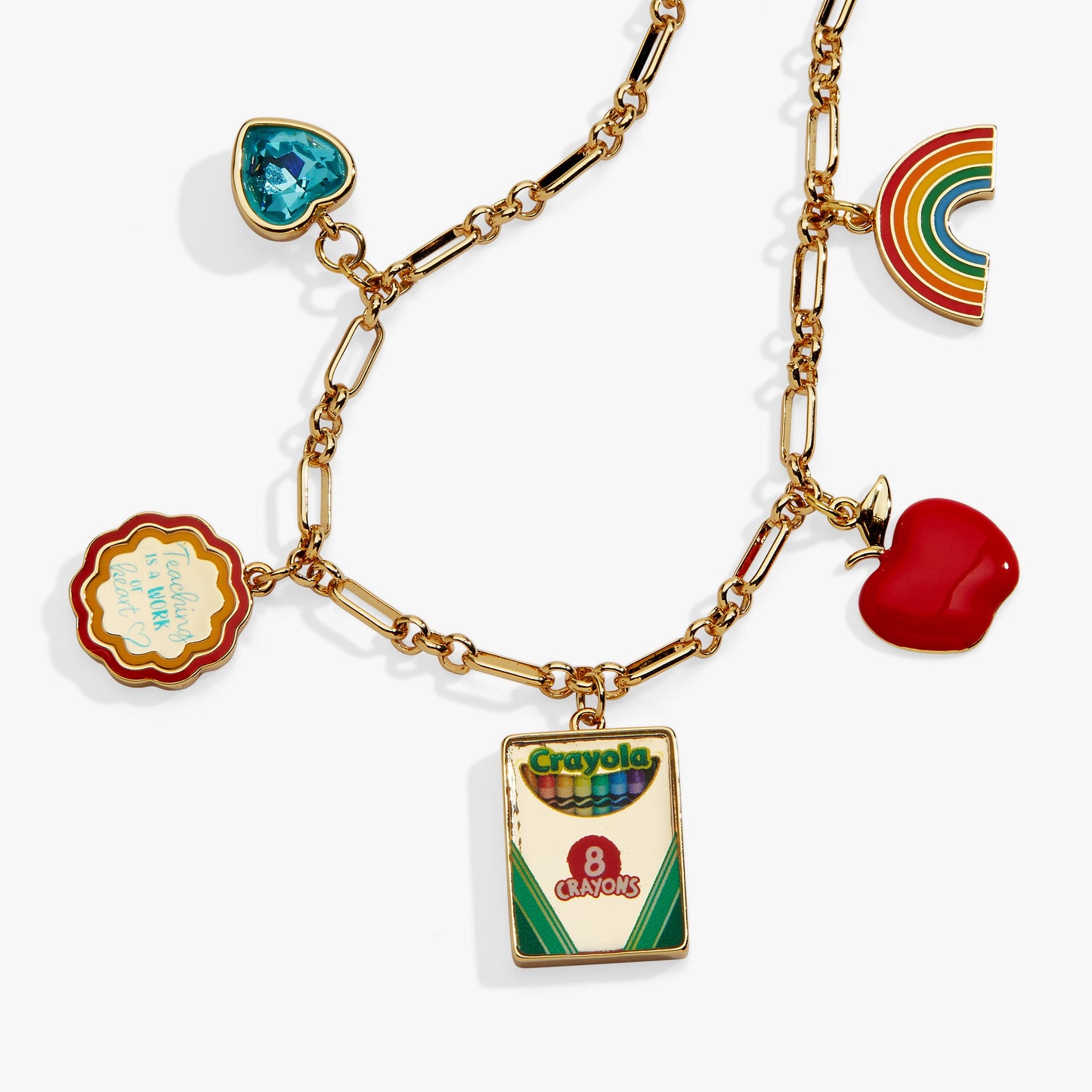 Alex & Ani Crayola 'Teaching Is A Work Of Heart' Toggle Bracelet