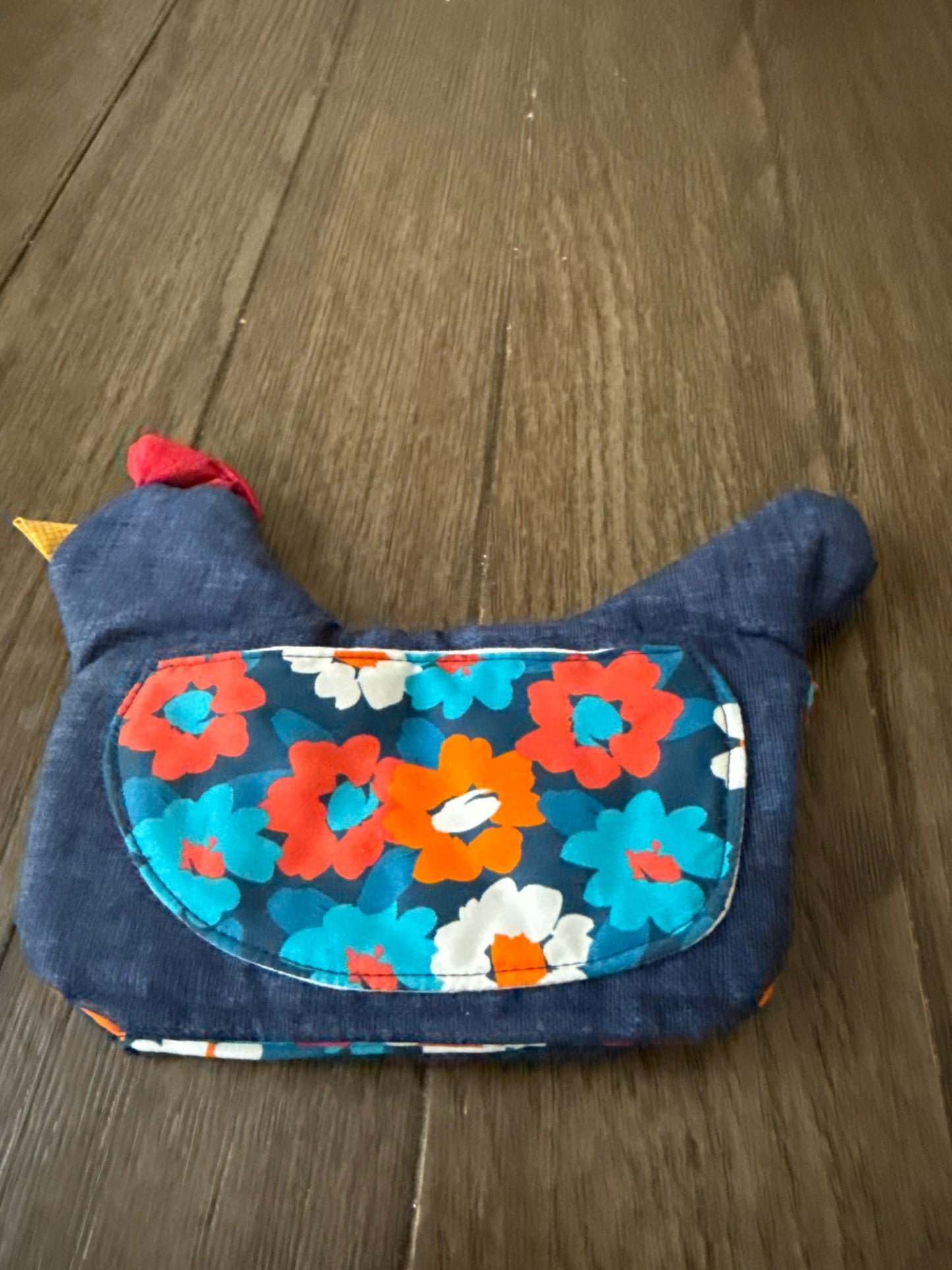 Chicken Pot Holder Navy