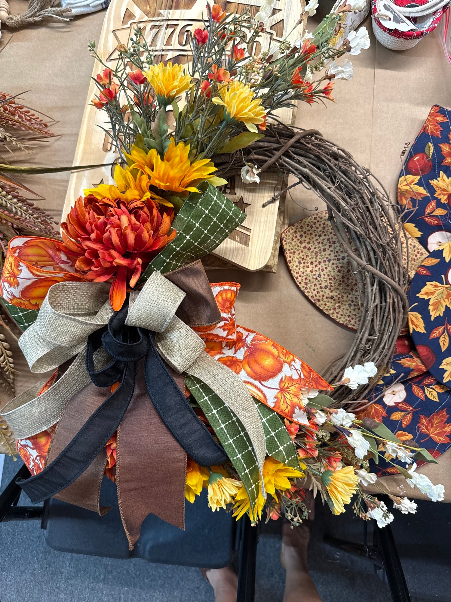 Sunflower wreath