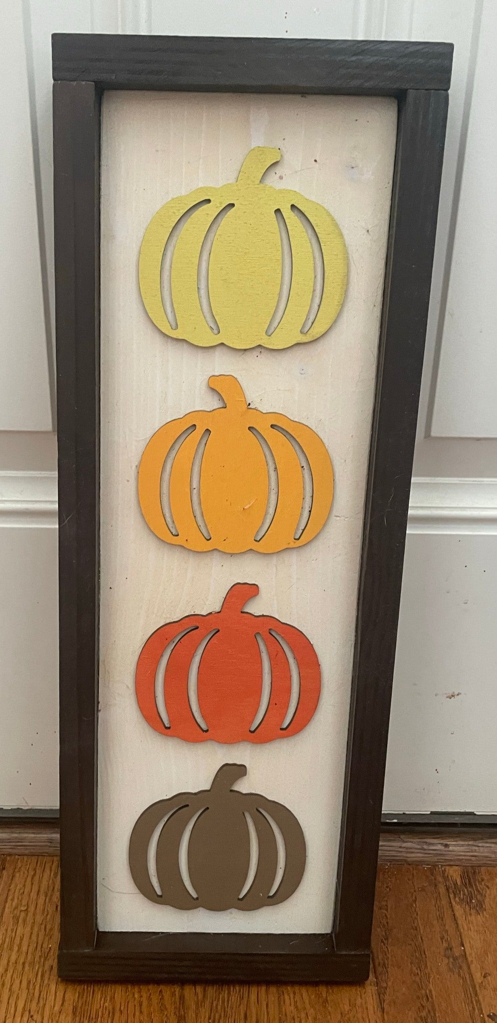 4 Pumpkins Framed