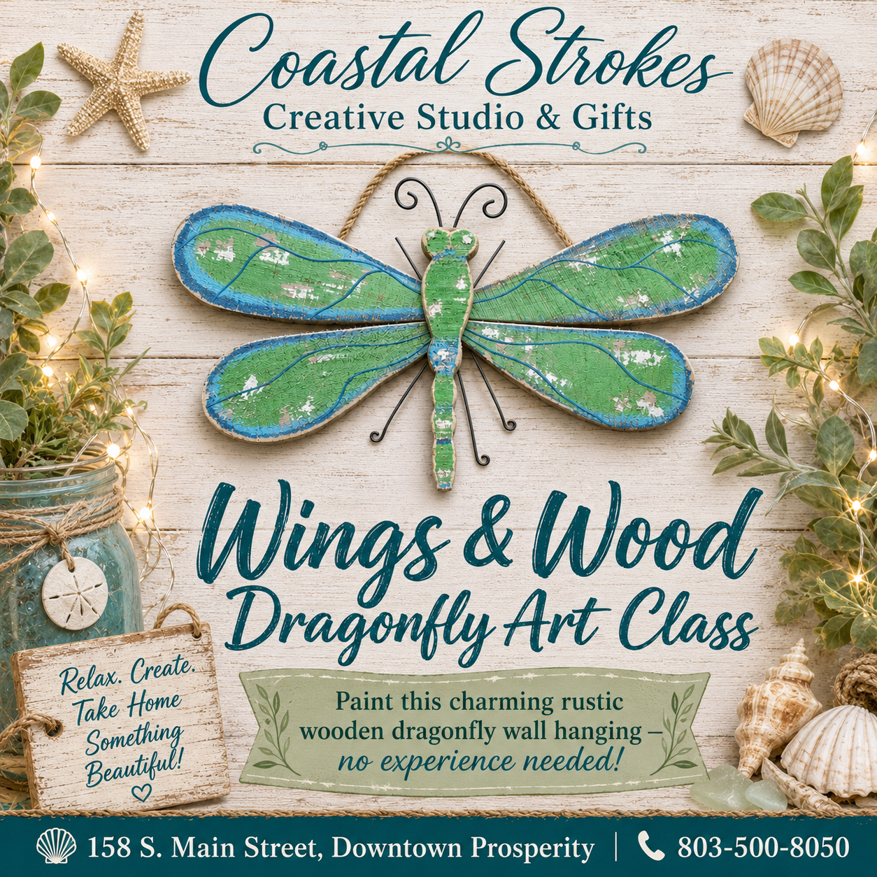 Wings & Wood Dragonfly ~ 9/18/26 ~ 6:30-9:30