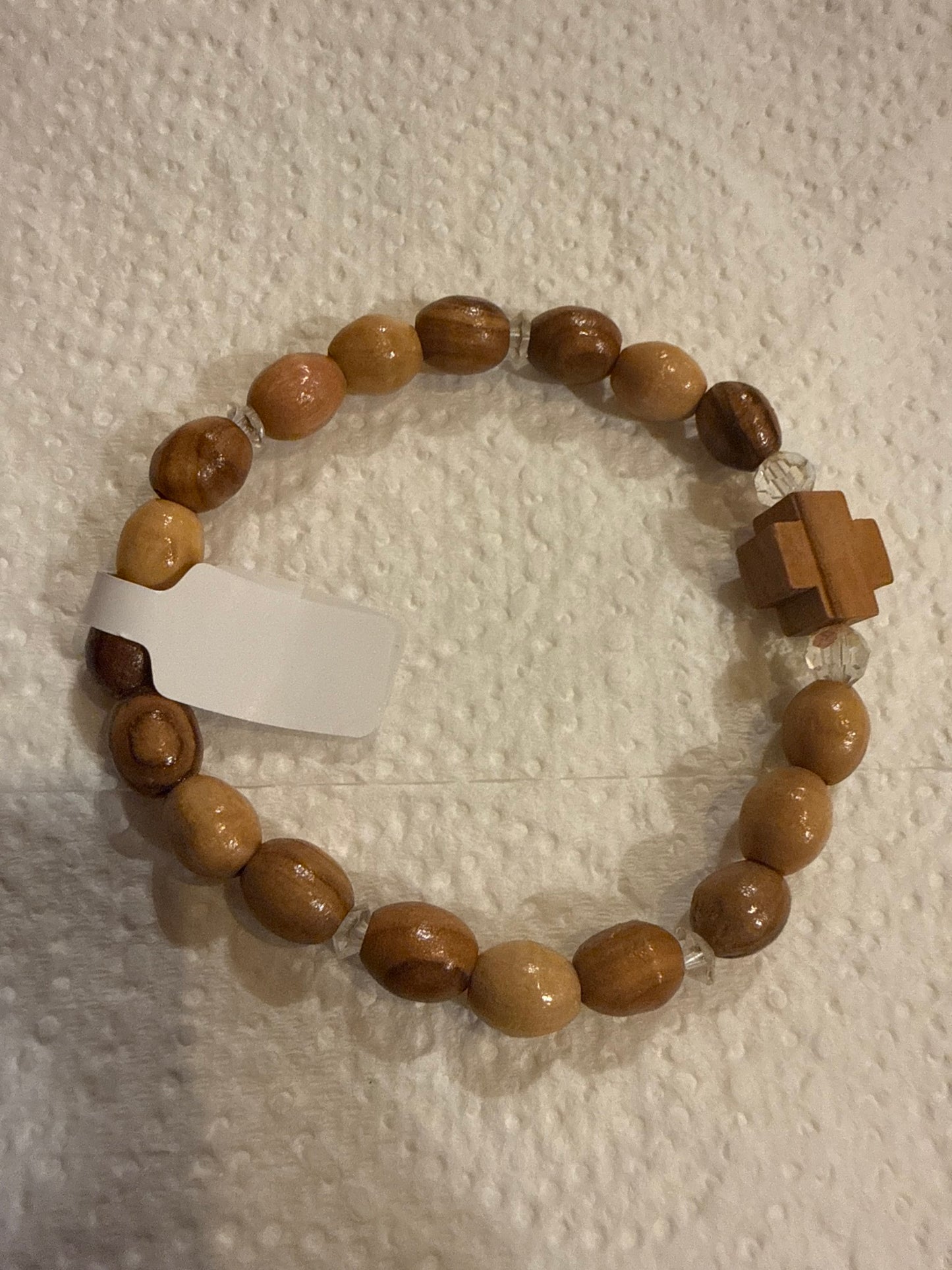 Cross bracelet w/crystals