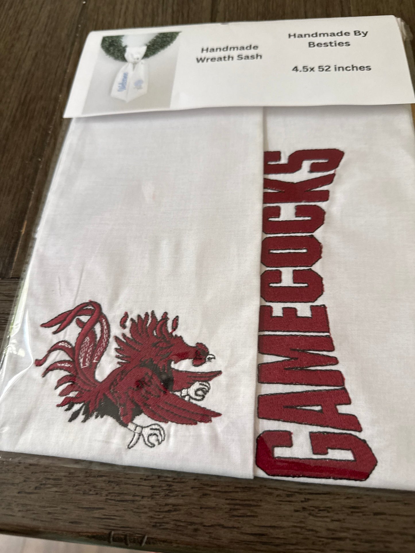 Gamecock Wreath Sash