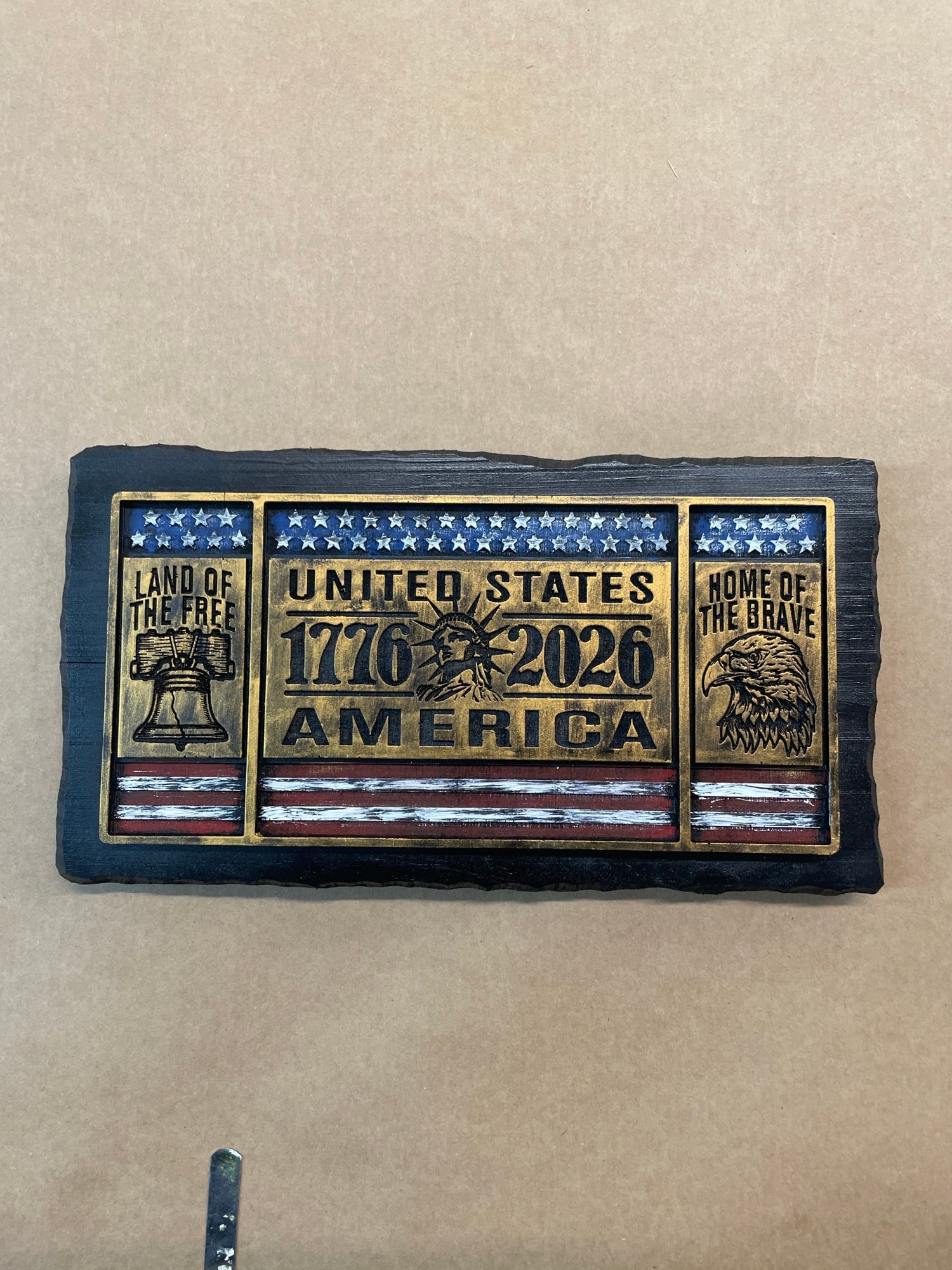 USA resin plaque