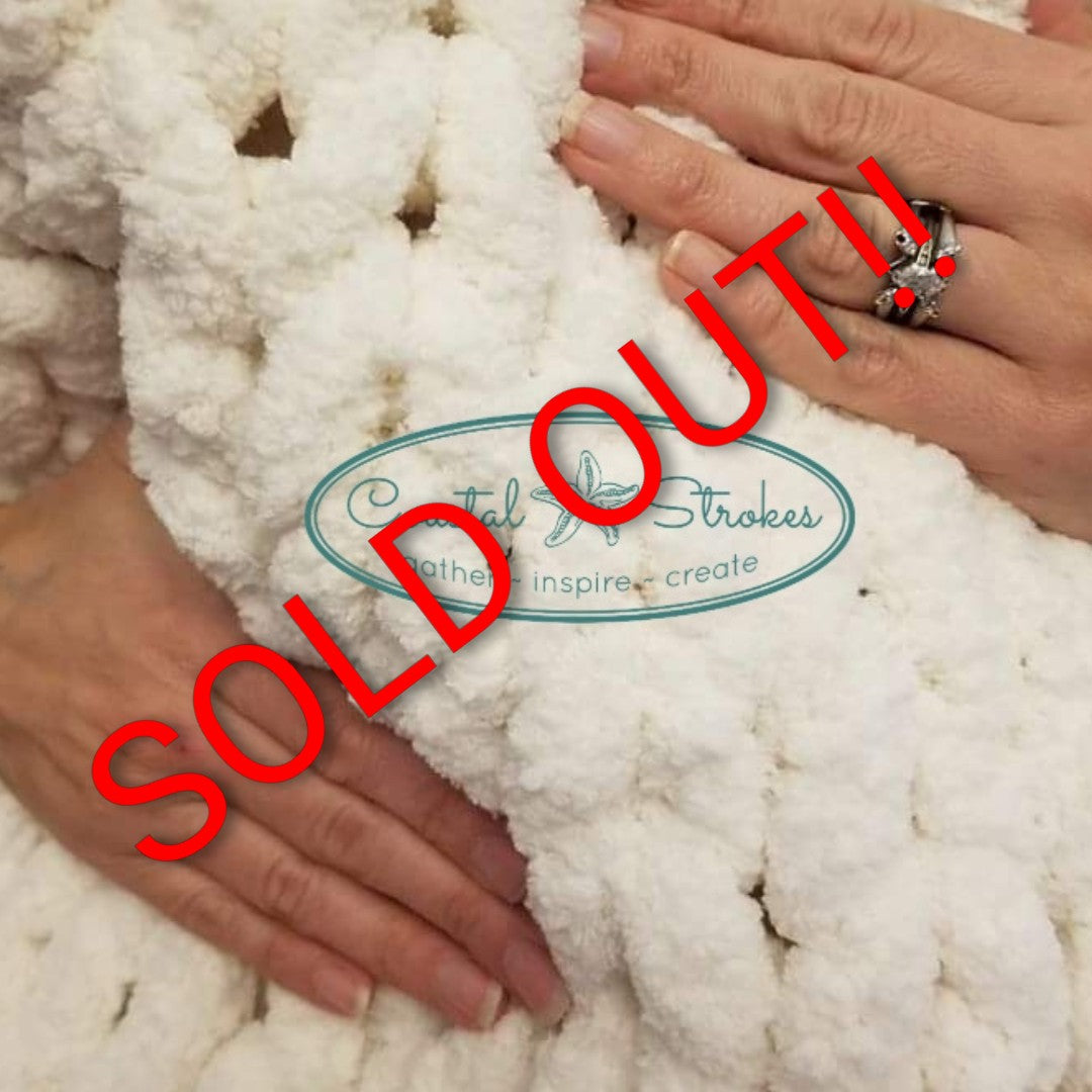 Chunky Knit Blanket Workshop ~  1/10/26 ~ 10:00-1:30