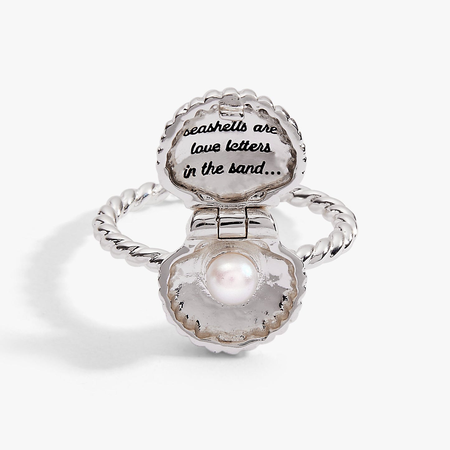 Alex & Ani Salt + Sea 'Seashells Are Love Letters In The Sand' Locket Ring