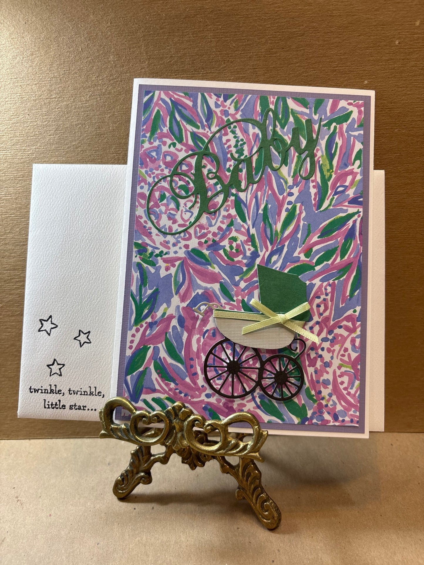 Baby-Lilly Pulitzer /Green Buggy w/Bow