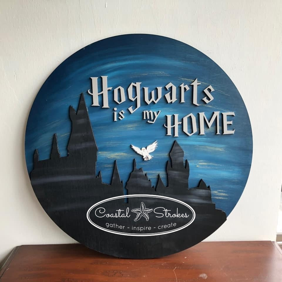 Hogwarts 12" or 18" Door Hanger ~ PRE ORDER