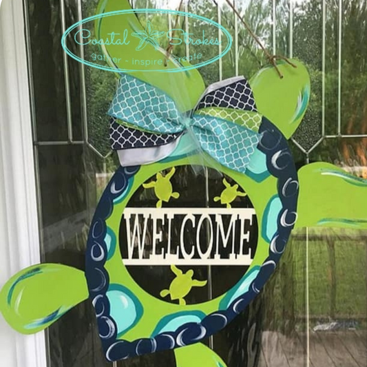 Welcome Sea Turtle Door Hanger Kit ~ PRE ORDER