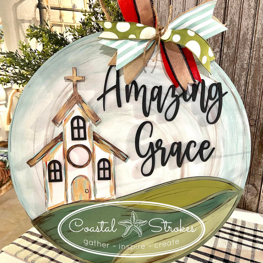 Amazing Grace Door Hanger ~ PRE ORDER