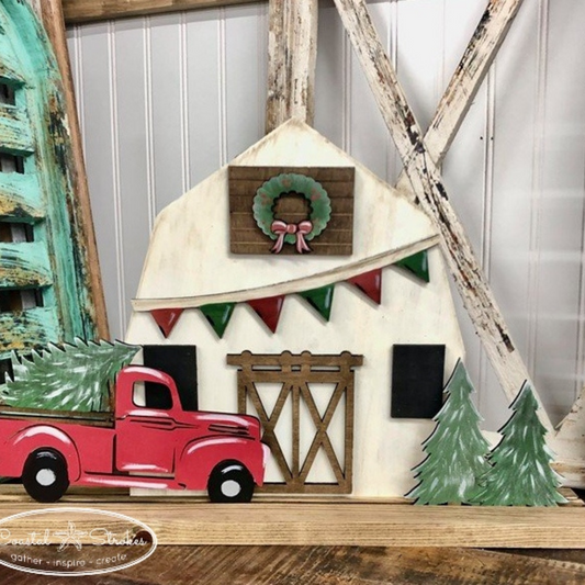Stand Up Christmas Tree Barn Kit ~ PRE ORDER